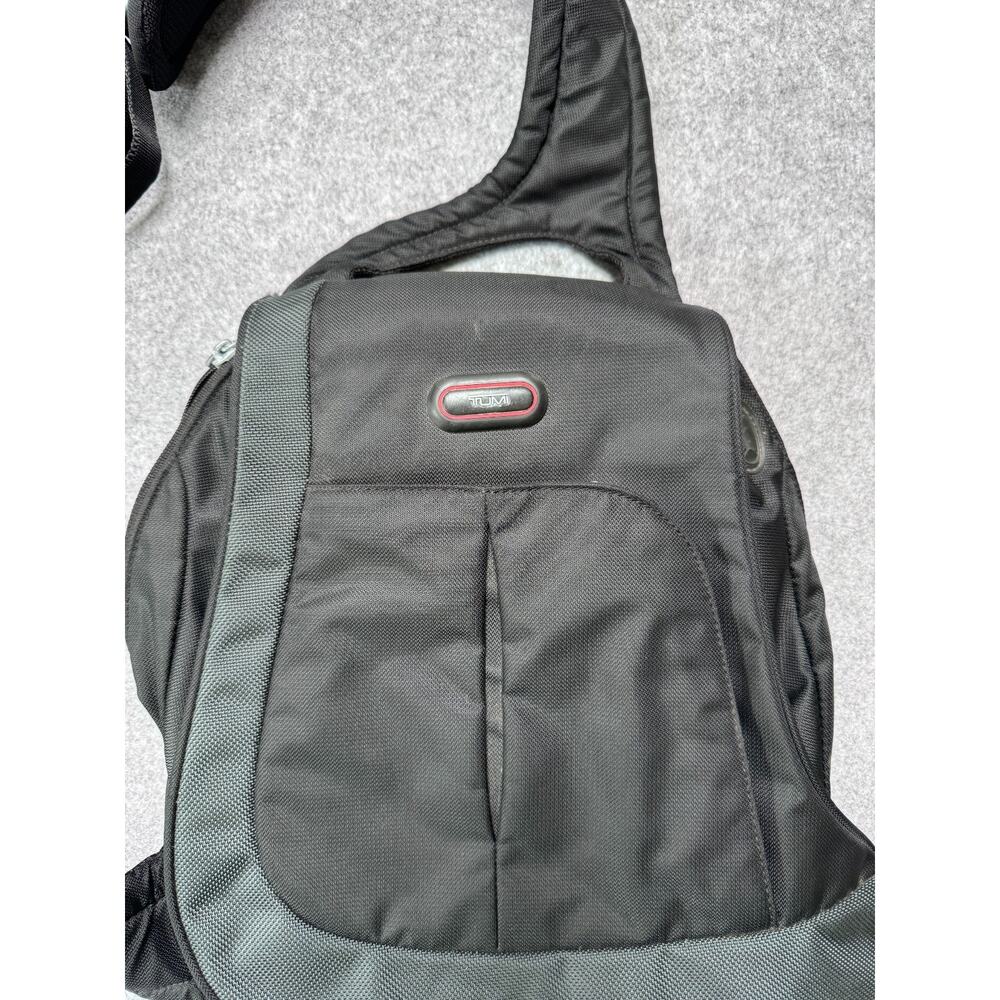 TUMI T-Tech 5104D Black Nylon One Shoulder Sling Backpack Crossbody5 - Picture 2 of 15